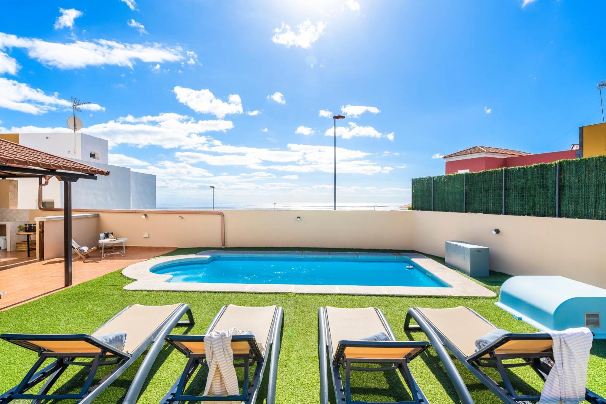 Villa Trueno Refugio De Lujo Con Piscina Climatizada Y Vistas Candelaria Exterior foto